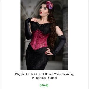True corset brand Playgirl 24 steel boned corset